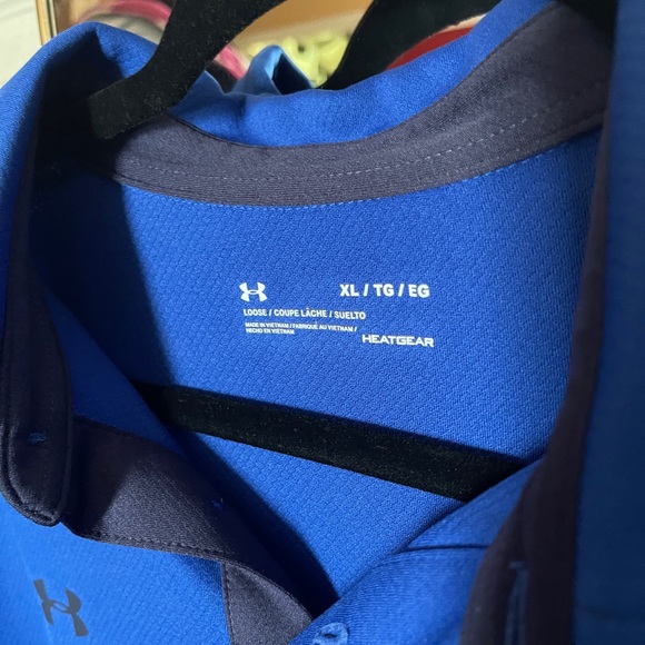 Under Armour Shirts Mens Xl Under Armour Royal Blue Polo Shirt Poshmark